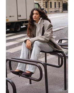 Расклешенные джинсы с низкой посадкой, серый H&m