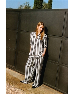 Широкие брюки с завязками, мультиколор H&m