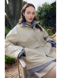 Куртка из парусины большого размера, бежевый H&m