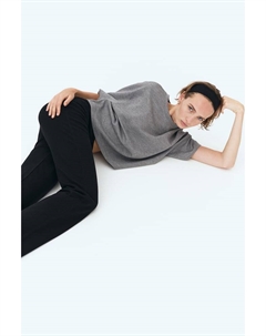 Футболка свободного покроя из трикотажного полотна интерлок, серый H&m