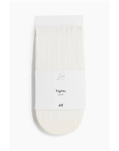 Узорчатые колготки, белый H&m