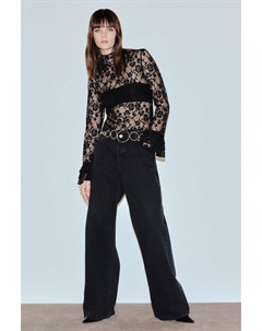 Кружевная блузка, черный H&m