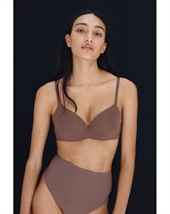 Бюстгальтер пуш-ап из микрофибры, коричневый H&m