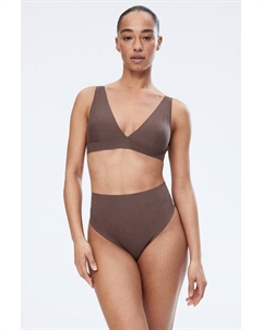 Мягкий бюстгальтер из микрофибры, коричневый H&m