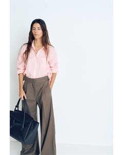 Льняная блузка, розовый H&m