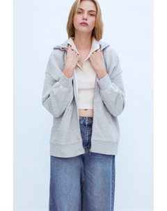 Куртка с капюшоном большого размера, серый H&m