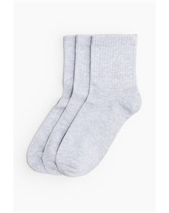 3 пары носков, серый H&m