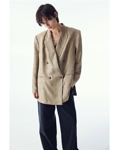 Блейзер из льняной смеси, мультиколор H&m