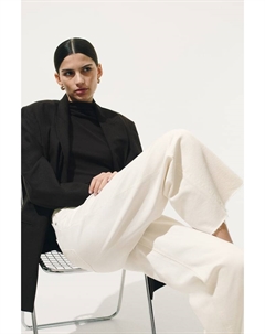 Широкие джинсы, бежевый H&m