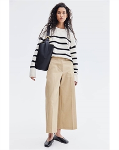 Широкие элегантные брюки, бежевый H&m