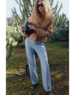 Персиковый пиджак, бежевый H&m