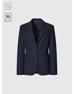 Пиджак-Стрейч, синий Uniqlo