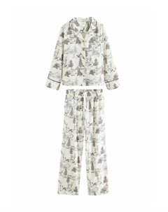 Пижамный комплект FAMILY MATCHBACK, бежевый Next