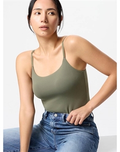 Топ на бретельках airism, зеленый Uniqlo