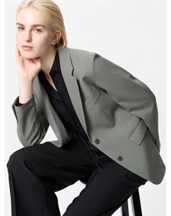 Пиджак, оливковый Uniqlo