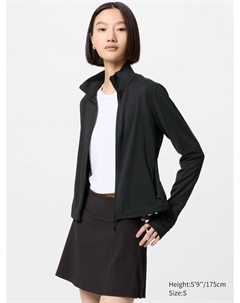 Спортивная кофта на молнии, цвет 09 черный Uniqlo