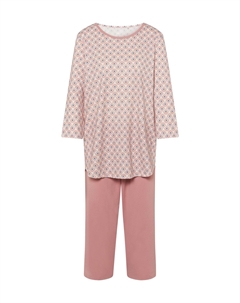 Женская однотонная трикотажная пижама Lovely Nights Capri, цвет 251 Rose Bud Calida