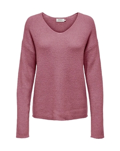 Вязаный женский свитер с V-образным вырезом, цвет 264695001 Crushed Only