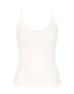 Бесшовный женский топ Zero Feel 20 с V-образным вырезом, цвет 0003 Silk White Sloggi