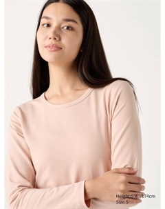 Лонгслив heattech, розовый Uniqlo