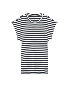 Ночная рубашка Mix & Match, хлопок, сине-белый Marc o'polo