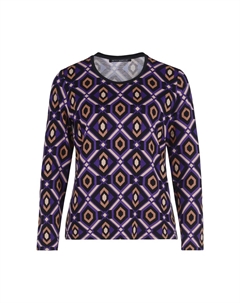 Базовая рубашка с цветочным принтом, фиолетово-черный Betty barclay