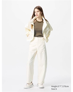 Джерси брюки, цвет 01 белый Uniqlo