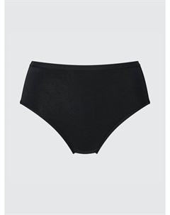 Трусы с высокой посадкой, цвет 09 черный Uniqlo