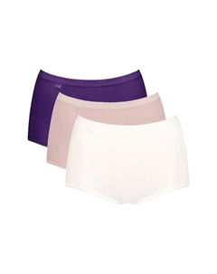 Трусы макси Basic+, 3 шт, женские, цвет Multiple Colour 18 Sloggi