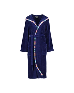 Халаты женские с капюшоном 840 темно-синий - 11 Cawo
