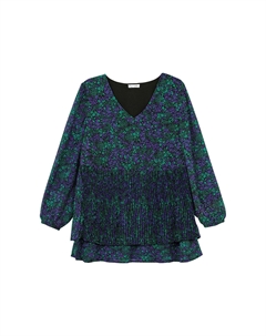 Шифоновая туника с принтом из шифона, на подкладке, цвет Schwarz Bedruckt Sheego by joebrowns