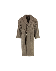 Халаты унисекс с шалевым воротником Sir & Lady серо-коричневый - 58 Rhomtuft