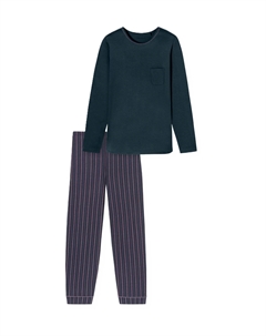 Пижама Comfort Nightwear, качество одинарный трикотаж, для женщин, цвет 916 Blau Lila Schiesser