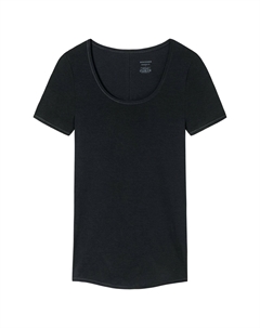 Рубашка индивидуального покроя, овальный вырез, для женщин, цвет 000 Schwarz Schiesser