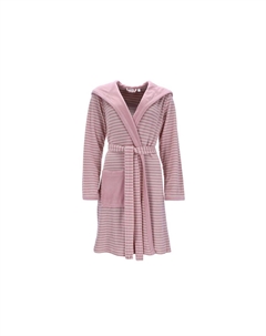 Женский халат "Полосатый Худи", цвет Rose Esprit