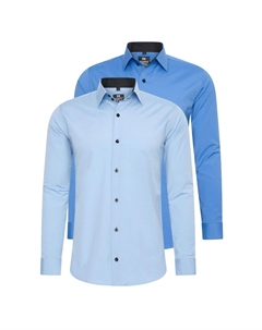 Рубашка (2 шт) приталенного кроя, синий Rusty neal