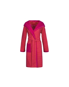 Женский халат "Полосатый Худи", малиновый Esprit