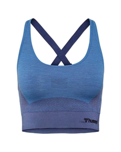 Бесшовный спортивный топ Cleaa, синий Hummel