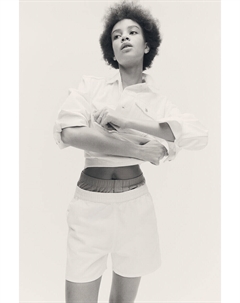 Джинсовые шорты, бежевый H&m