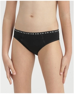 Менструальные трусики для подростков, можно стирать, хлопок средней струи My Protect, черный Dim