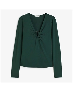 Топ Buckle-detail, темно-зеленый H&m