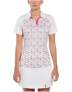 Поло Birdie / Eagle Printed Short Sleeve, цвет Brilliant White Callaway