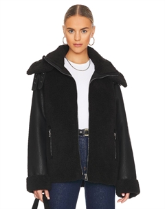 Куртка из искусственного меха symbiosis, черный Unreal fur