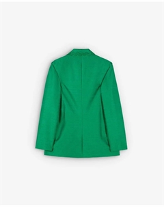 Женский пиджак из слегка атласной ткани, прямого кроя, зеленый Scalpers