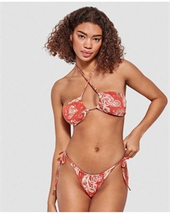 Регулируемые плавки бикини из набивной ткани, мультиколор Gisela