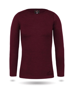 Женская рубашка с длинными рукавами из мериноса Mandurah, красный Normani