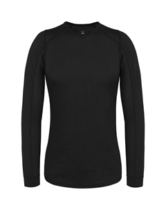 Женская рубашка из шерсти мериноса с длинным рукавом «Goulburn», черный Normani