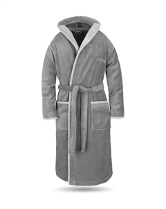 Хлопковый халат унисекс Роб, цвет Grau/hellgrau Normani