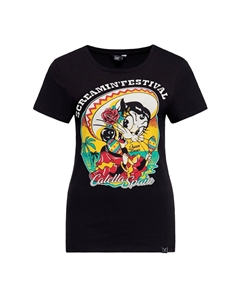 Рубашка с принтом со специальным принтом и официальной фестивальной футболкой Screamin' - 50S Rock & Rhythm Festival, черный Queen kerosin