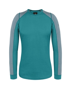 Женская рубашка из шерсти мериноса с длинным рукавом «Goulburn», цвет Petrol Normani